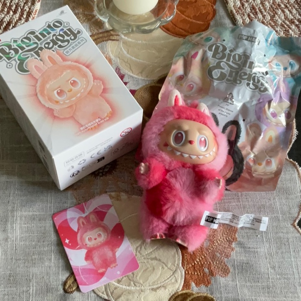 Big Into Energy Labubu “Love” with box